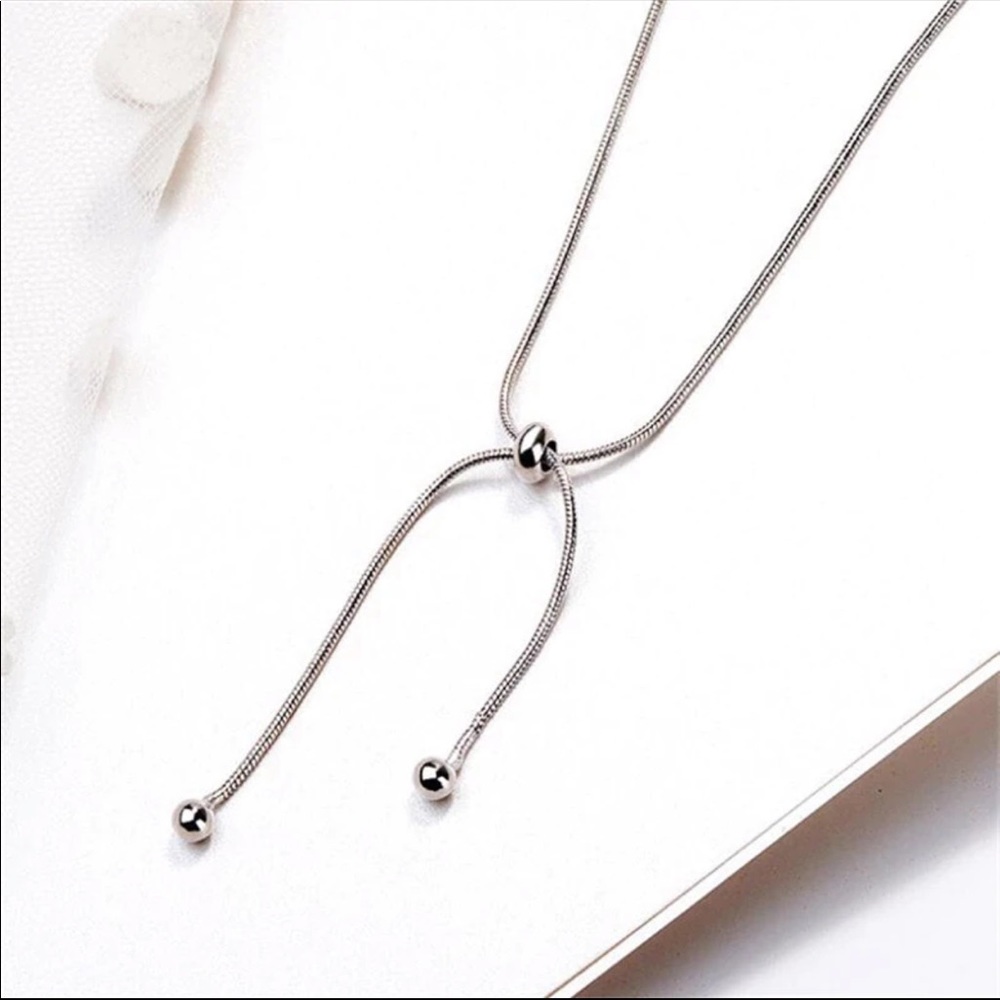 🌟 Sterling Silver 925 Adjustable Necklace Choker